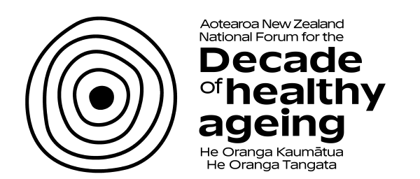 Logo for the Aotearoa New Zealand National Forum for the Decade of Healthy Ageing